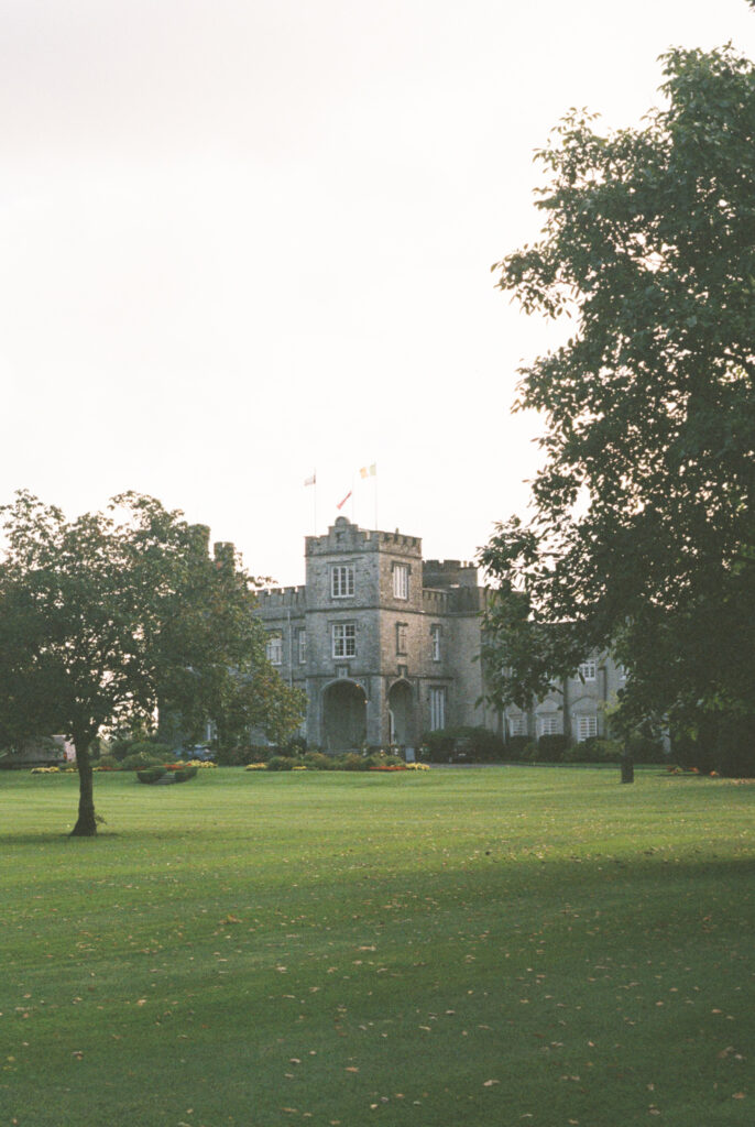 “Editorial bridal portrait at Luttrellstown Castle, Dublin Ireland”